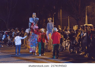 ImbitubaSanta CatarinaBrazil - 07022022:
Actors Performing In A Street Theater, A Classic Scene Of Brazilian Folk Culture During The Festa Junina, A Brazilian Folk Festival