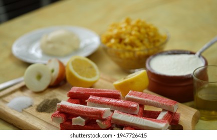 Imitation Crab Salad Ingredients With Surimi