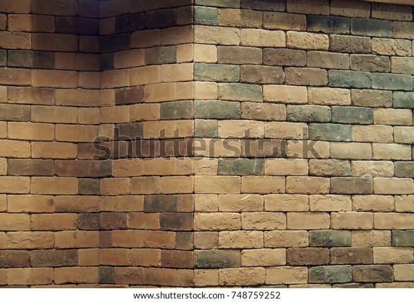 Imitation Fake Old Brick Wall Texture Stock Photo Edit Now