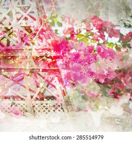 Imitation Watercolor Painting Background Stock Photo 285514979