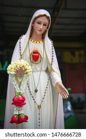 Immaculate Heart Of Virgin Mary Catholic Statue 