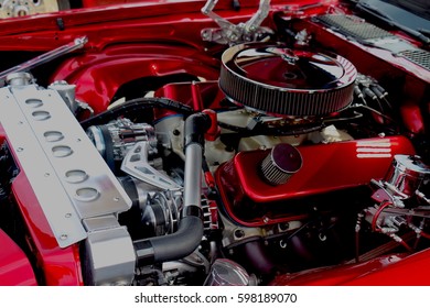 Immaculate red engine 