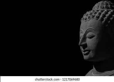 Immage of lord Buddha Statue
 carved from white sandstone