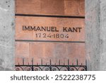 Immanuel Kant memorial. Kaliningrad, Koenigsberg, Russia .