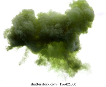 Immense Green Cloud In The Sky