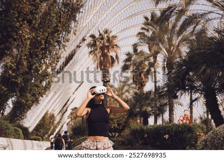 Similar – Image, Stock Photo Immerse yourself in virtual worlds