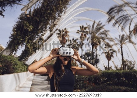 Similar – Image, Stock Photo Immerse yourself in virtual worlds