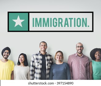 Immigration Ethnicity Diverse Population Friends Concept