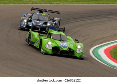 Imola, Italy May 13, 2016: KROHN RACING USA Ligier JS P2 - Nissan Driven By Bjorn Wirdheim (SWE) Niclas Jonsson (SWE) Olivier Pla (FRA), In Action During The European Le Mans Series, Imola, Italy.