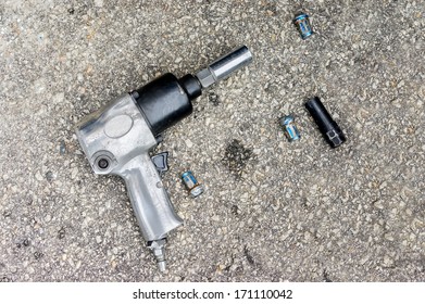 Impact Air Wrench And Bolts.