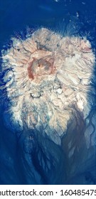 impact, vertical abstract photography of the deserts of Africa from the air, aerial view of desert landscapes, Genre: Abstract Naturalism, from the abstract to the figurative, 