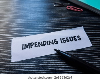 Impending issues writting on table background.