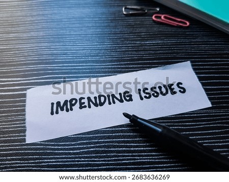 Impending issues writting on table background.