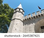 The Imperial Gate of Topkapi Palace in Istanbul, a symbol of Ottoman heritage and grandeur. An iconic landmark that welcomes visitors to a world of history, culture, and timeless beauty.