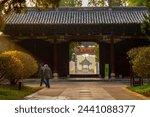 Imperial gates and lights at Confucius Temple, Jianshui, Yunnan. Translation : “Shizong Shiwan”
