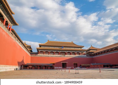 The Imperial Palace Museum And The Wide Square In Beijing, The Capital Of China