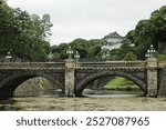 Imperial Palace and Seimon Ishibashi Bridge in Tokyo, Japan