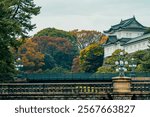 Imperial palace - Tokyo Photograph of the Tokyo Imperial Palace and the Seimon Ishibashi bridge, Bridge leads to the main gate of Tokyo Imperial Palace. It is known as the Eyeglasses Bridge, Travel.