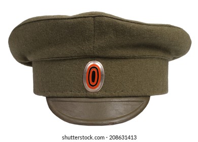 Imperial Russian Army Cap Isolated On White Background