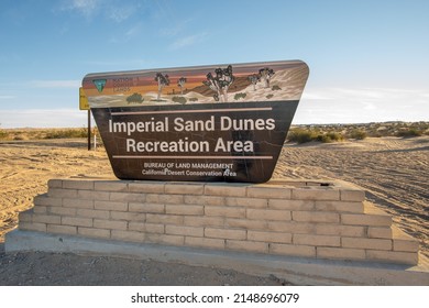 Imperial Sand Dunes Recreational Area Entrance Sign - Shutterstock ID 2148696079