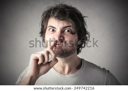 Impolite man 