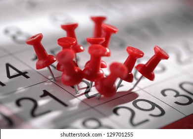 Important date or concept for busy day being overworked - Shutterstock ID 129701255