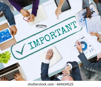 Important Priority Issues Order Efficiency Graphic Concept