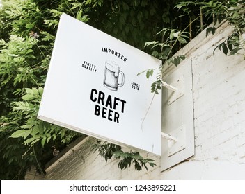 Imported craft beer board mockup