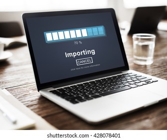 Importing Files Loading Progress Concept