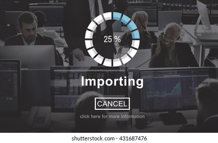 Importing Progress Bar Loading Concept