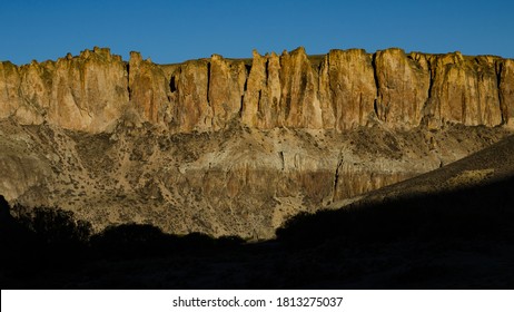 Imposing Hill In The Patagonian Steppe