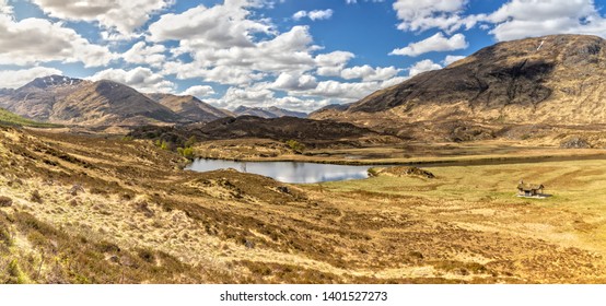 Impression Of The Scottish Highlands And Loch Affric In Scotland