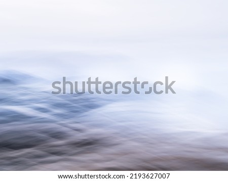 Impressionistic waves abstract background. Light and airy.