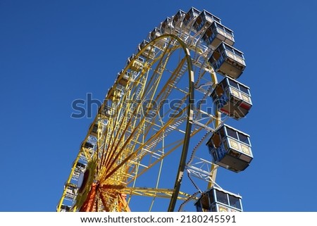 impressions from a funfair on a summer day