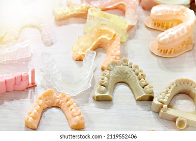 Impressions of teeth on a dental 3D scanner