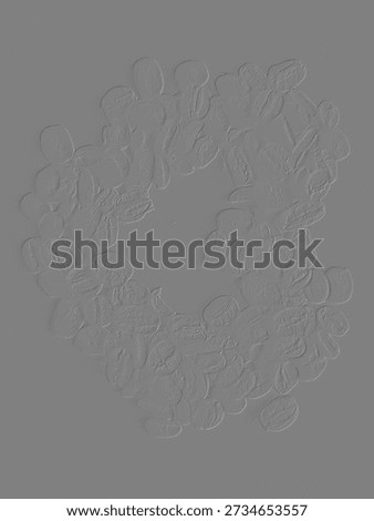 The imprint on the surface is light in the shape of a small heart.