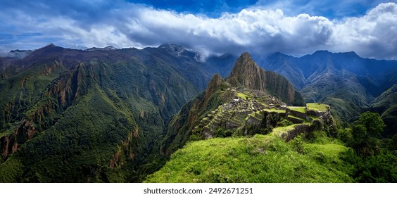 The Inca citadel of Machu Picchu in Peru, South America.