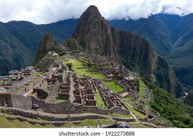 Inca city of Machu Picchu in Peru, South America. Although known locally, it was not known to outside world until American explorer Hiram Bingham brought it to international attention in 1911.