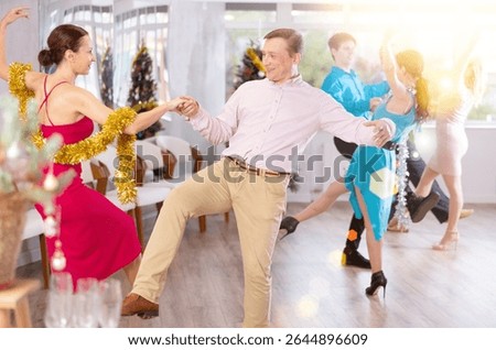 Incendiary paso doble dance during Christmas or New Year celebrations