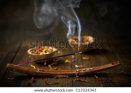 Incense stick. Aromatherapy