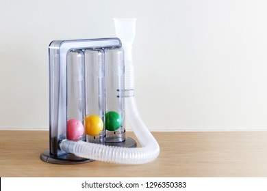 Triball Incentive Spirometry Medical Equipment Elderly Stock Photo ...