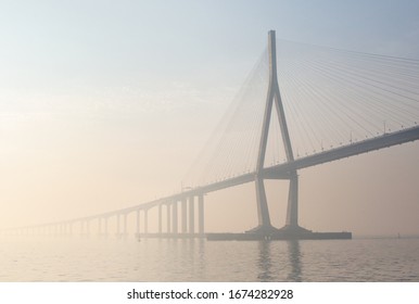 Incheon Bridge From The Boat