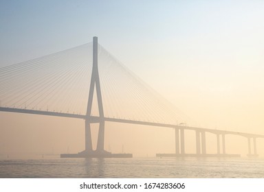 Incheon Bridge From The Boat