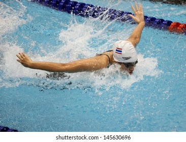 INCHEON - July 2:SRISA-ARD Jenjira From Thailand Participates In An 4th Asian Indoor And Martial Arts Games 2013 At Dowon Aquatics Center On July 2, 2013 In Incheon, South Korea.