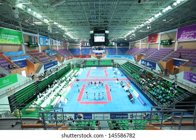 INCHEON - June 29:Ansan Sangnoksu Gymnasium During The Indoor Kabaddi 4th Asian Indoor And Martial Arts Games 2013 On June 29 2013 In Incheon, South Korea.