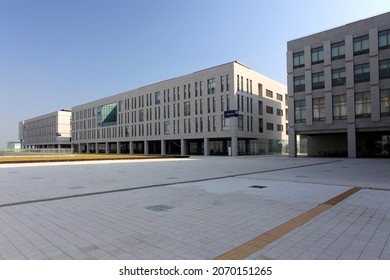 Incheon, Korea - July 5, 2015 : Yonsei University International Campus Building