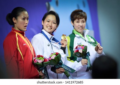 INCHEON, KOREA : Medal Presentation Ceremony Karate Athlete, In The 2014 Asian Games, At Gyeyang Gymnasium On October 03, 2014