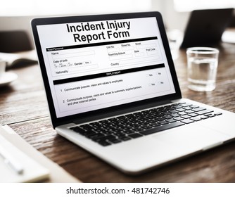 Incident Injury Report Form Document Concept