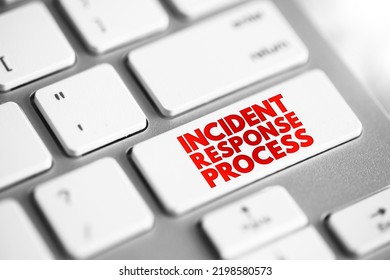 Incident Response Process - Collection Of Procedures Aimed At Identifying, Investigating And Responding To Potential Security Incidents, Text Concept Button On Keyboard