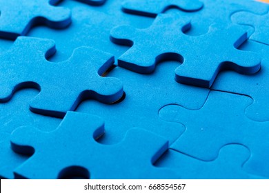 Incomplete puzzle with missing piece